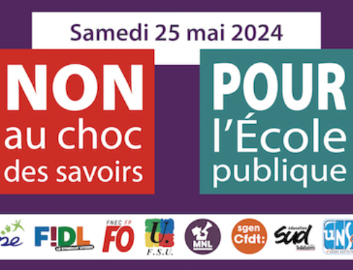 Non au « Choc des savoirs », journée nationale de mobilisation le samedi 25 mai à 14h à Marseille, Escaliers de la Gare Saint-Charles