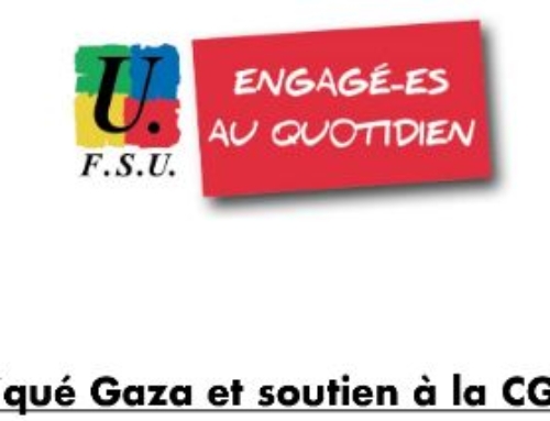 Communiqué Gaza et soutien à la CGT Dockers