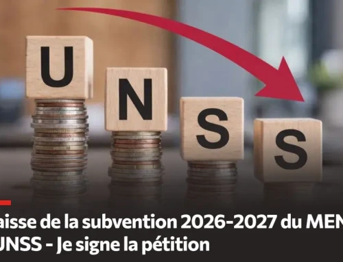 Baisse de la subvention 2026-2027 du MEN à l’UNSS – Je signe la pétition